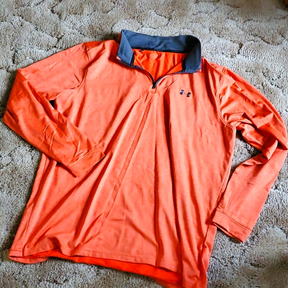 Men's Under Armor golf zip shirt long sleeve